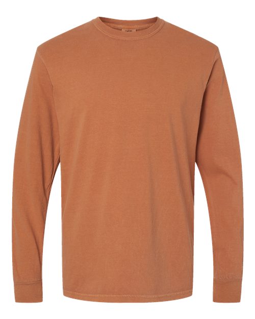 Comfort Colors Unisex Garment-Dyed Heavyweight Long Sleeve T-Shirt - Yam