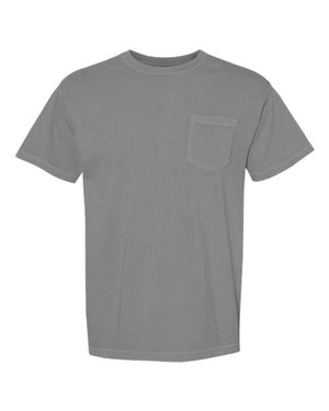 Comfort Colors Unisex Garment-Dyed Heavyweight Pocket T-Shirt - Grey