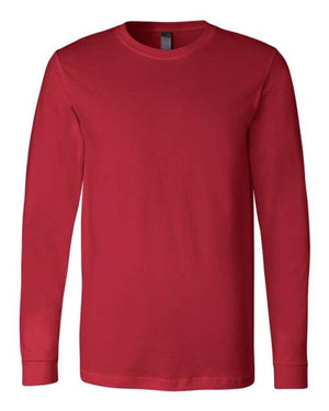 BELLA + CANVAS Unisex Jersey Long Sleeve Tee - Red