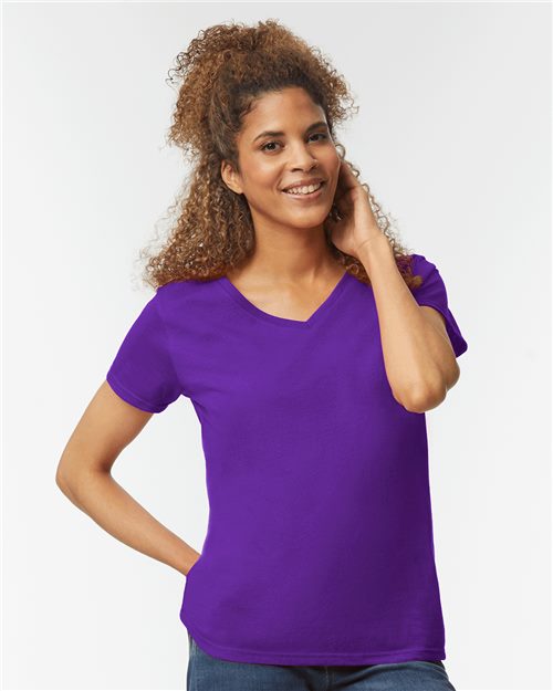 Gildan Women's Heavy Cotton™ V-Neck T-Shirt