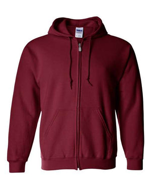 Gildan Unisex Heavy Blend™ Full-Zip Hooded Sweatshirt - Cardinal Red