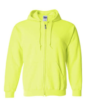 Gildan Unisex Heavy Blend™ Full-Zip Hooded Sweatshirt - Safety Green