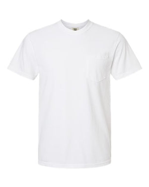 Comfort Colors Unisex Garment-Dyed Heavyweight Pocket T-Shirt - White