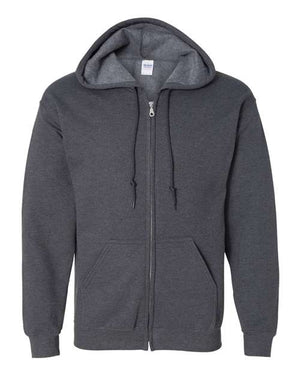Gildan Unisex Heavy Blend™ Full-Zip Hooded Sweatshirt - Dark Heather