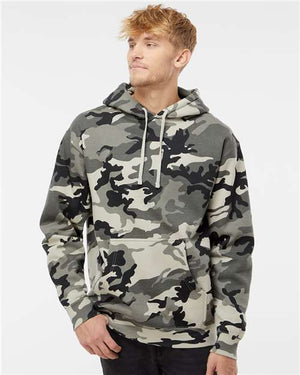 Independent Trading Co. Unisex Heavyweight Hooded Sweatshirt - Snow Camo