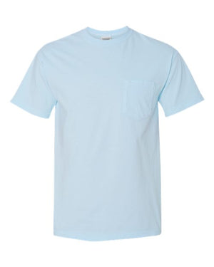 Comfort Colors Unisex Garment-Dyed Heavyweight Pocket T-Shirt - Chambray