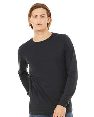 BELLA + CANVAS Unisex Jersey Long Sleeve Tee - Dark Grey