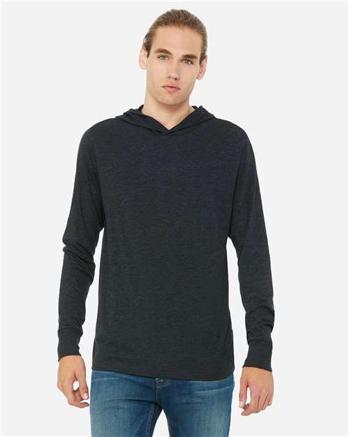 BELLA + CANVAS Unisex Jersey Hooded Long Sleeve Tee