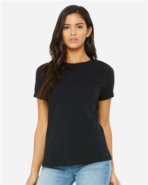 BELLA + CANVAS Women’s Relaxed Jersey Tee - Vintage Black