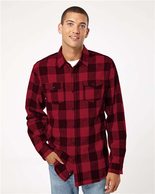 Burnside Men's Yarn-Dyed Flannel Shirt
