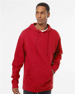 Independent Trading Co. Unisex Midweight Hooded Sweatshirt - Red