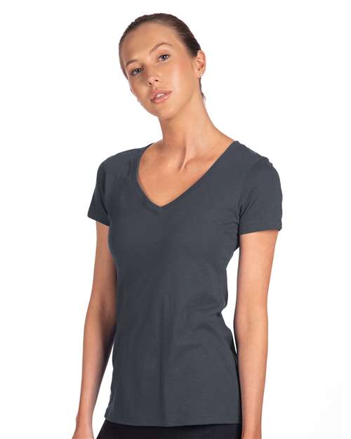 Next Level Women's Ideal V-Neck T-Shirt - Indigo