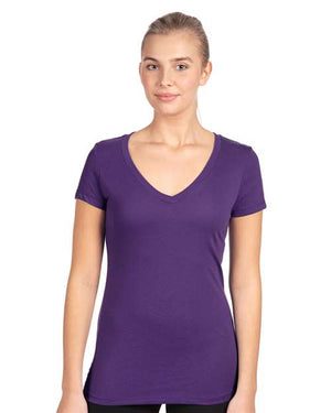 Next Level Women's Ideal V-Neck T-Shirt - Purple Rush
