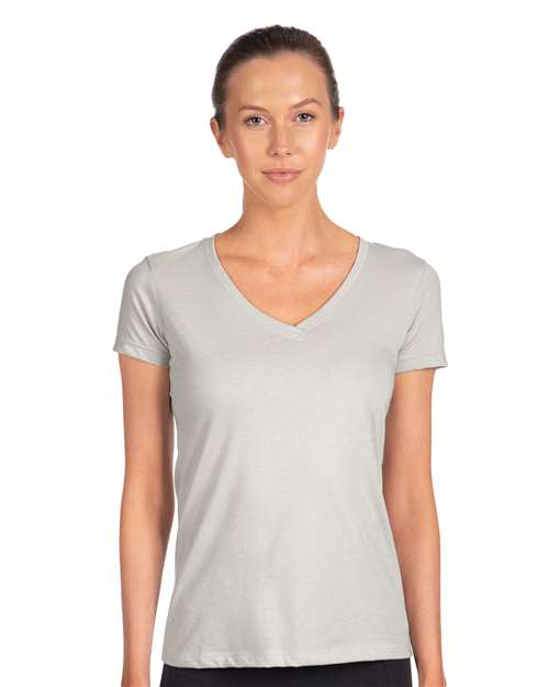 Next Level Women's Ideal V-Neck T-Shirt - Silver