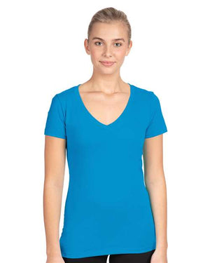 Next Level Women's Ideal V-Neck T-Shirt - Turquoise