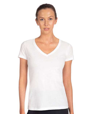 Next Level Women's Ideal V-Neck T-Shirt - White