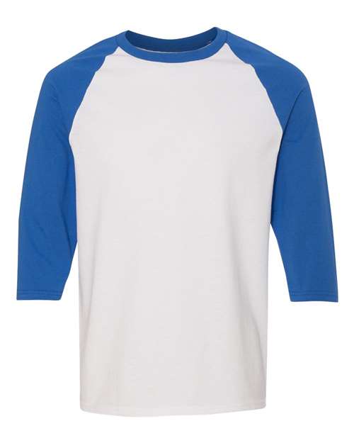 Gildan Unisex Heavy Cotton™ Raglan Three-Quarter Sleeve T-Shirt