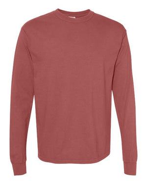 Comfort Colors Unisex Garment-Dyed Heavyweight Long Sleeve T-Shirt - Brick