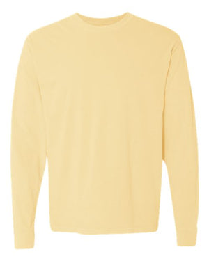 Comfort Colors Unisex Garment-Dyed Heavyweight Long Sleeve T-Shirt - Butter
