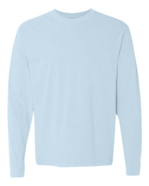 Comfort Colors Unisex Garment-Dyed Heavyweight Long Sleeve T-Shirt - Chambray