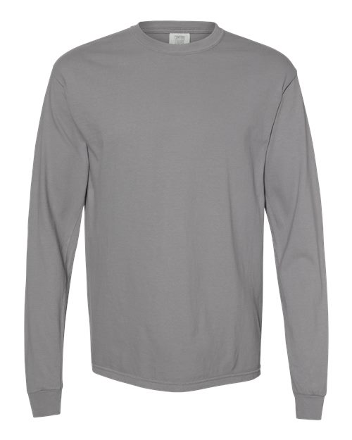 Comfort Colors Unisex Garment-Dyed Heavyweight Long Sleeve T-Shirt - Granite