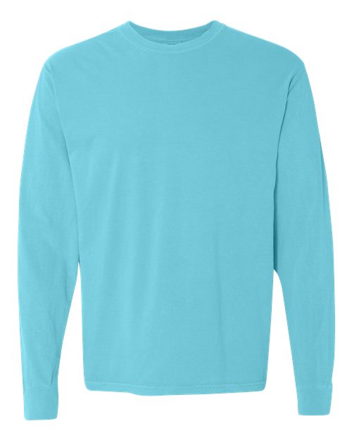 Comfort Colors Unisex Garment-Dyed Heavyweight Long Sleeve T-Shirt - Lagoon