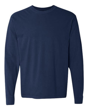 Comfort Colors Unisex Garment-Dyed Heavyweight Long Sleeve T-Shirt - True Navy