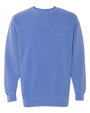 Comfort Colors Unisex Garment-Dyed Crewneck Sweatshirt - Flo Blue