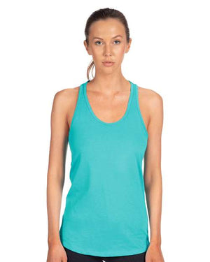 Next Level Women's Ideal Racerback Tank - Tahiti Blue