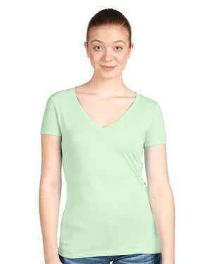 Next Level Women's Ideal V-Neck T-Shirt - Mint