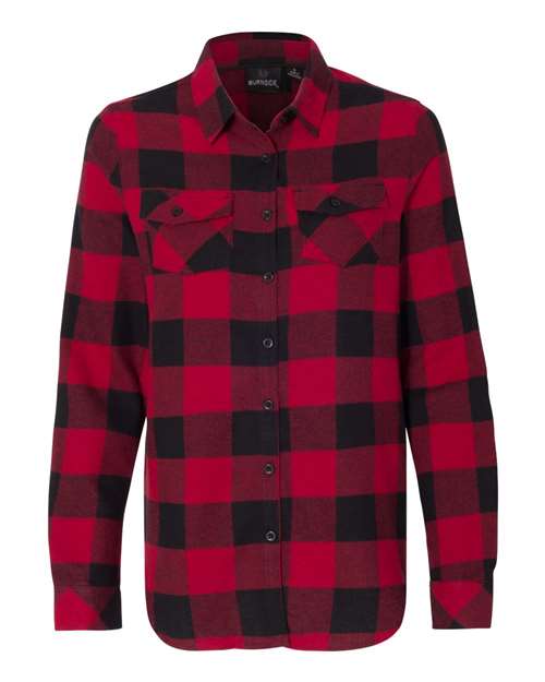 Burnside Women's Yarn-Dyed Flannel Shirt