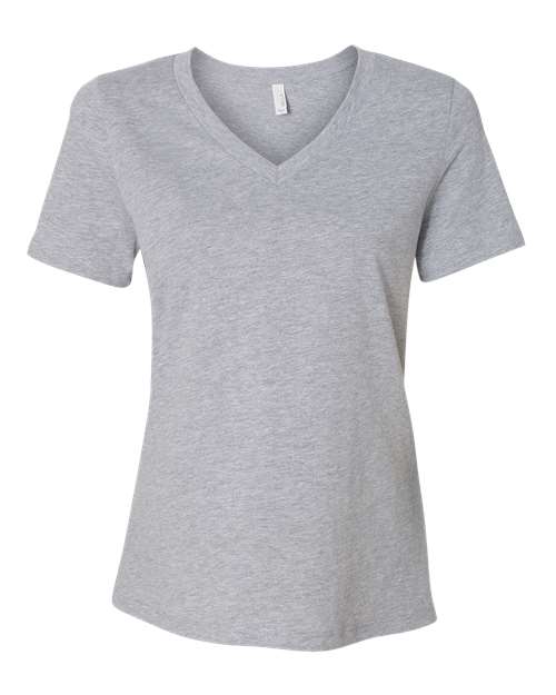 BELLA + CANVAS Women's Relaxed Heather CVC V-Neck Tee