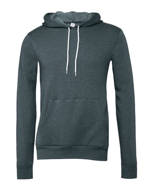 BELLA + CANVAS Unisex Sponge Fleece Hoodie Sweatshirt - Heather Slate