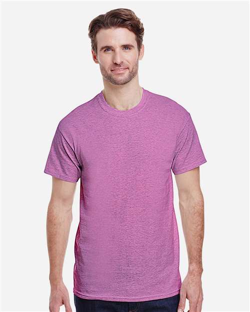Gildan Unisex Heavy Cotton™ T-Shirt - Heather Radiant Orchid