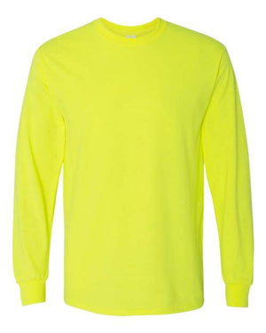 Gildan Unisex Heavy Cotton™ Long Sleeve T-Shirt - Safety Green