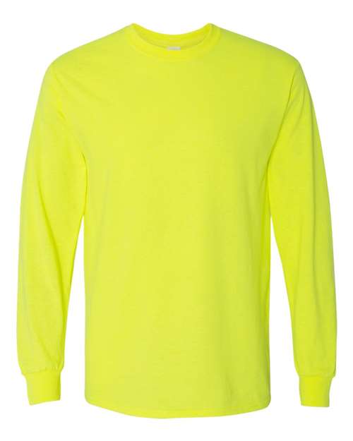 Gildan Unisex Heavy Cotton™ Long Sleeve T-Shirt - Safety Green