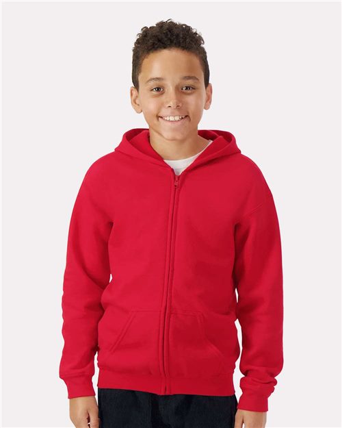 Gildan Youth Heavy Blend™ Full-Zip Hooded Sweatshirt