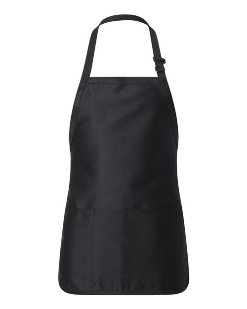 Q-Tees Full-Length Apron with Pouch Pocket