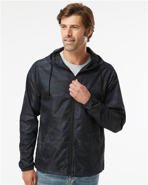 Independent Trading Co. Men's Lightweight Windbreaker Full-Zip Jacket