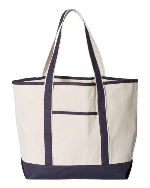 Q-Tees 34.6L Large Canvas Deluxe Tote