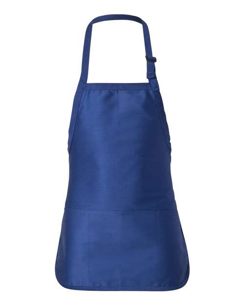 Q-Tees Full-Length Apron with Pouch Pocket