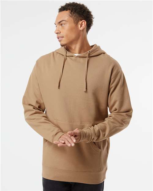 Independent Trading Co. Unisex Midweight Hooded Sweatshirt - Sandstone