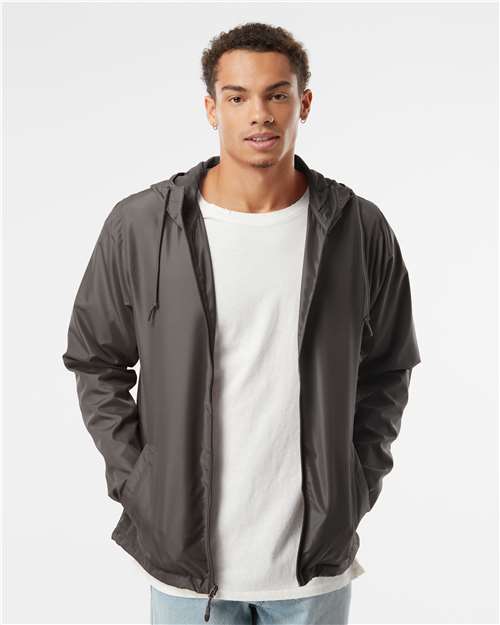 Independent Trading Co. Men's Lightweight Windbreaker Full-Zip Jacket