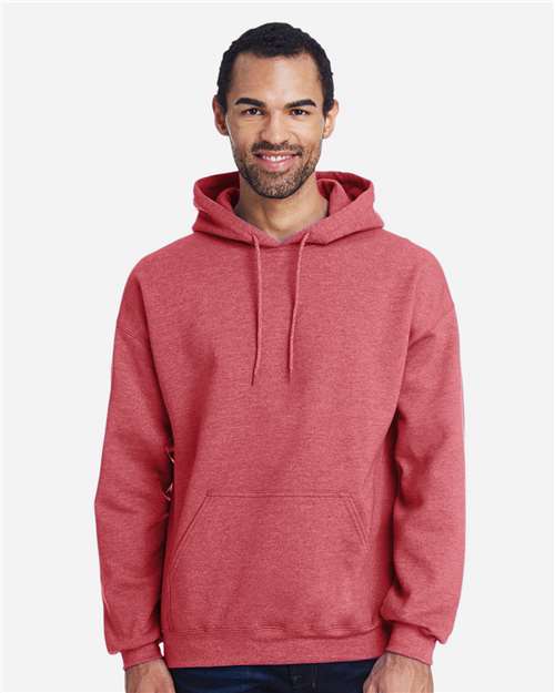 Gildan Unisex Heavy Blend™ Hooded Sweatshirt - Heather Scarlet Red