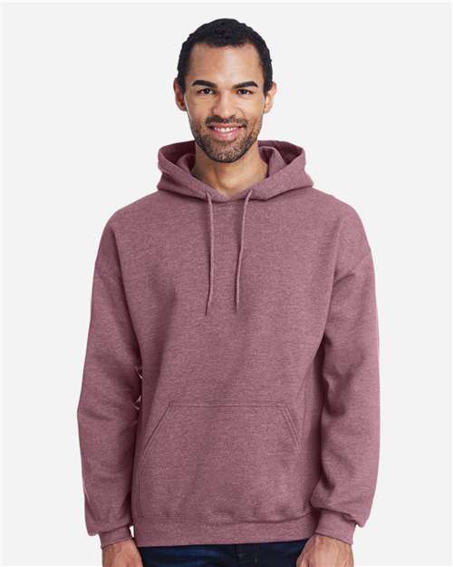 Gildan Unisex Heavy Blend™ Hooded Sweatshirt - Heather Dark Maroon