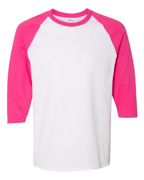 Gildan Unisex Heavy Cotton™ Raglan Three-Quarter Sleeve T-Shirt