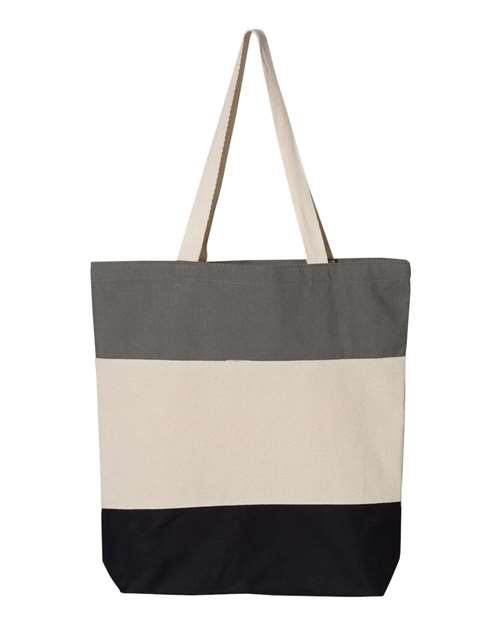 Q-Tees 11L Tri-Color Tote