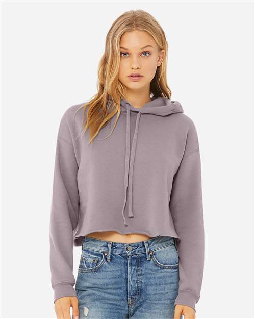BELLA + CANVAS Women's Crop Fleece Hoodie Sweatshirt
