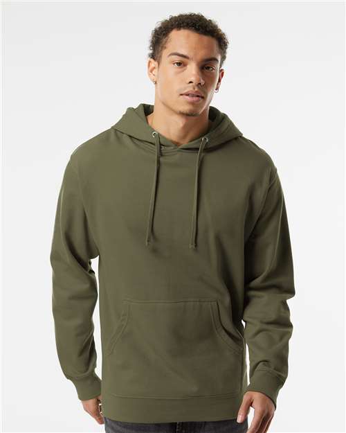 Independent Trading Co. Unisex Midweight Hooded Sweatshirt - Alpine Green