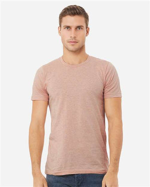 BELLA + CANVAS CVC Jersey Tee - Heather Prism Peach